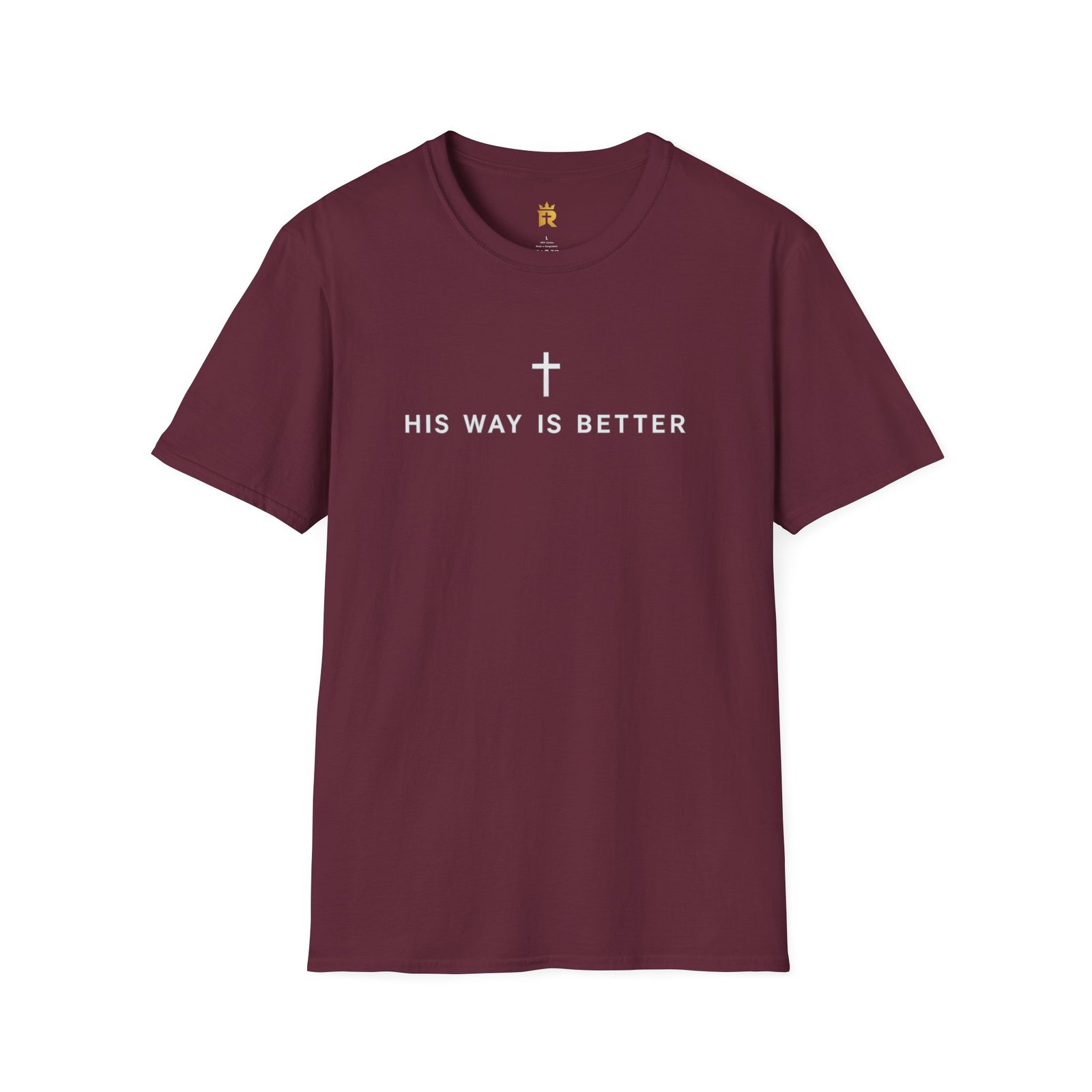 His Way Is Better Christian T-Shirt — Faith Cross Graphic Tee - Image 2