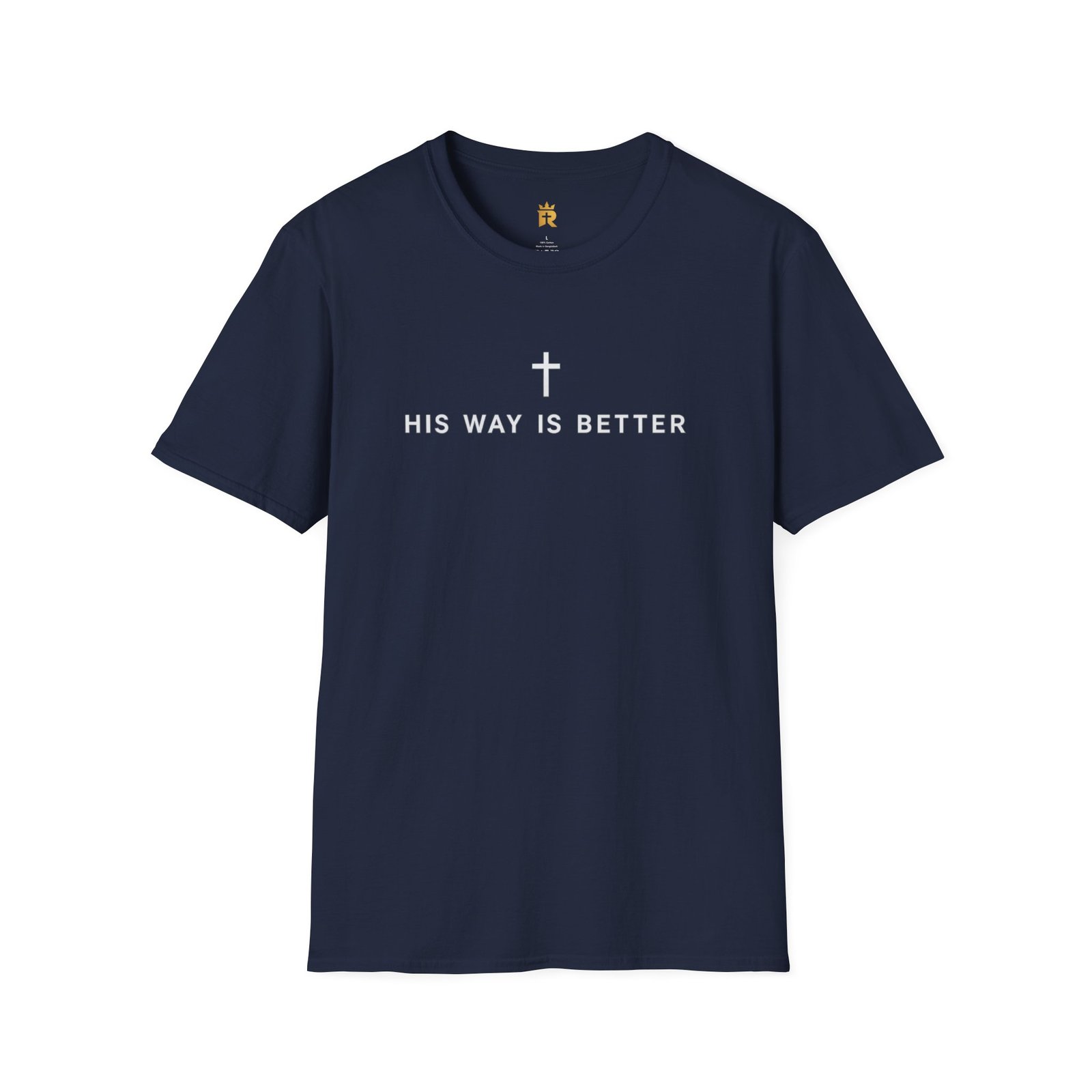 His Way Is Better Christian T-Shirt — Faith Cross Graphic Tee - Image 5