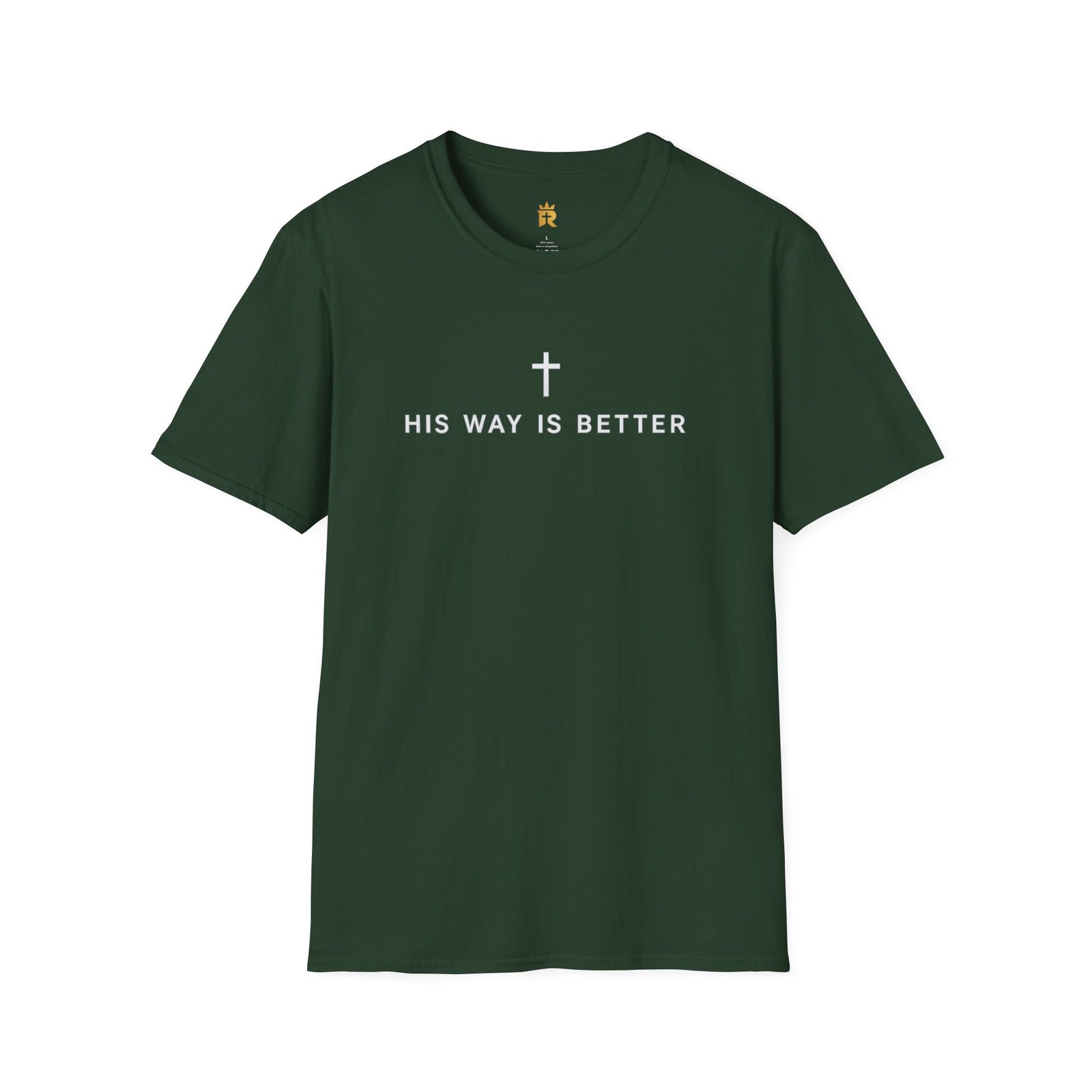 His Way Is Better Christian T-Shirt — Faith Cross Graphic Tee - Image 4