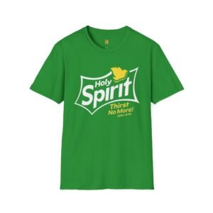 Holy Spirit T-Shirt — Christian Faith Dove Graphic Tee (“Thirst No More” John 4:14)